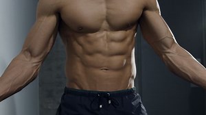 Muscular Body Bodybuilder Flexing Abdomen Chest Stock Footage Video (100% Royalty-free) 31166998 | Shutterstock