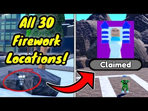 All 30 FIREWORK LOCATIONS in UNDER 10 Minutes!! (Toilet Tower Defense)