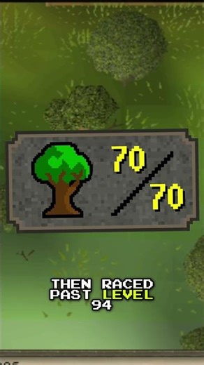 Fastest Woodcutting Levels Ever? Botting to 99! #shorts