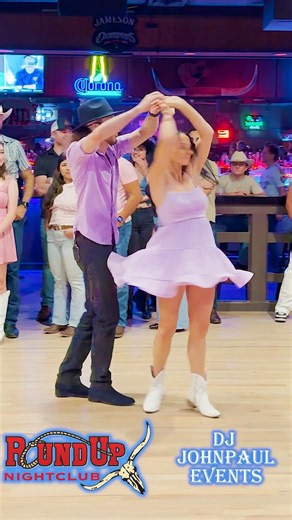 Two-Step & Line Dance Lessons at Round Up Nightclub with DJ JohnPaul and Kortnee Saturdays at 7:30pm