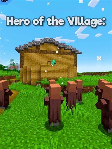 Minecraft Village Hero VS Guardian💀(Matadora) #minecraft #shorts