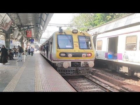 Mumbai csmt local trains journey video | Indian railways station train video live railway station
