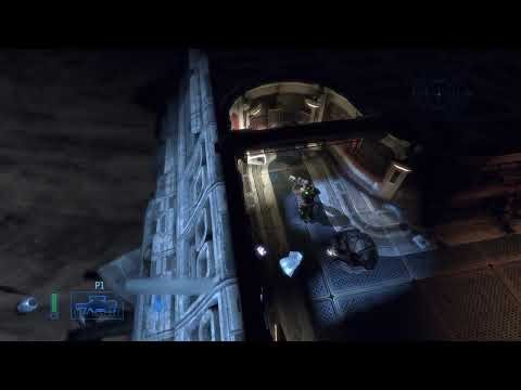 Linux Mint 22.3 Gameplay footage of Alien Breed Impact