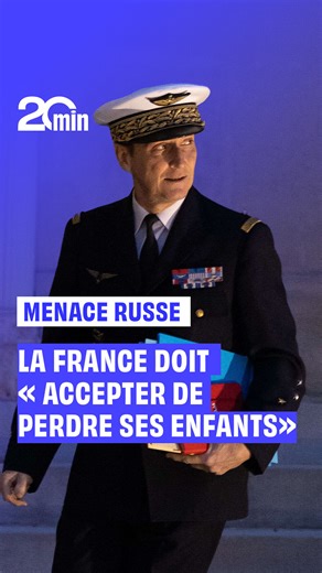 365K views · 4.8K reactions | Lors du Congrès des maires, le 18 novembre dernier, le d'état-major des Armées, Fabien Mandon, a fait savoir que la France doit « accepter de perdre ses enfants » dans un possible conflit avec la Russie à « l'horizon 2030 » ➡️ https://www.20min.fr/6Ex | 20 Minutes | Facebook