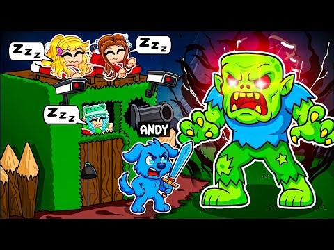 I Became A DOG And Survived 100 Nights In Protect A Friend! (Roblox)