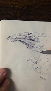 Sketching a Mythical Beast with Just a Pen