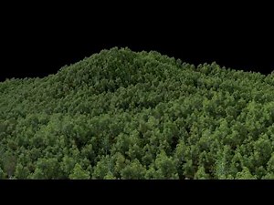 Houdini procedural tree with point instancing.