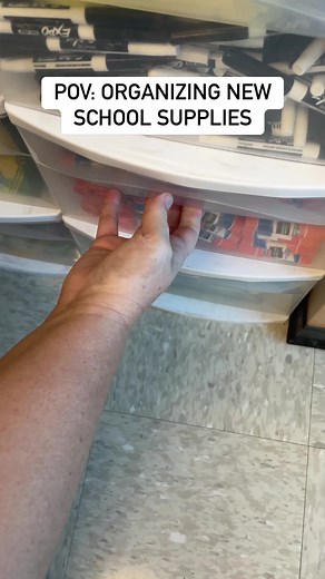 6.3K views · 17 reactions | Anybody else love a NEW school year for the amazing school supplies?! 拾 Getting to restock my supply bins brings my teacher heart so much joy! Glue Sticks, EXPO Markers, and Ticonderoga are some of my favorites. ✏️What is your favorite school supply?? ⬇️ Drop it in the comments below! | Simply Kinder | Facebook