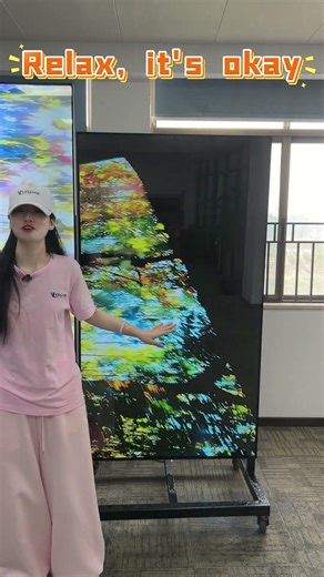 Waterproof front glass protection of the LCD video walls