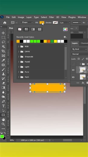 Make a Simple Button in photoshop #shortsfeed #viral #shortvideo #dobe #shorts