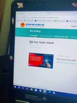 Hướng dẫn học và cập nhập kết quả học BDTX trên Temis.csdl.edu.vn