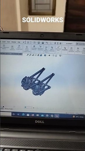 FSAE spool differential and mounting #solidworks #fsae #differential #motionstudy