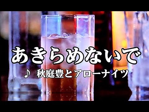 カラオケ練習用「あきらめないで (秋庭豊とアローナイツ)」