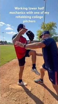 Working on lower half #pitchingmechanics with one of my rehabbing #collegebaseball pitchers