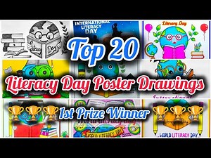 International Literacy Day Poster Drawing Ideas/World Literacy Day Poster/Literacy Day Best Drawings