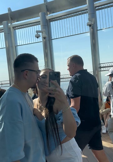 Couple Selfies at Burj Khalifa Observation Deck