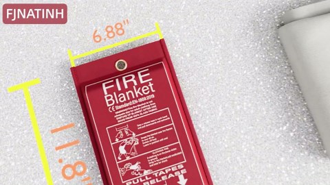 FJNATINH Fire Blankets Emergency for Home - 1 Pack 40' x 40' Fiberglass Blanket for Kitchen and Home (8)