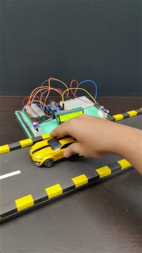 Car Speed Detector #arduinoproject #arduino #speeddetector #detector #tollgate #irsensor
