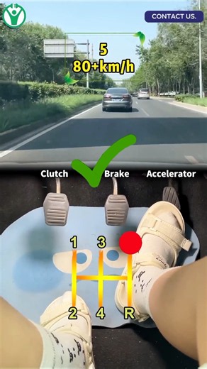 A video teaches you the basic operation of manual transmission car! #automobile #carsoft #driving
