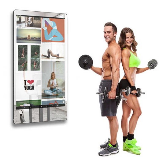 32/43 Inch Touch Screen Magic AI Smart Fitness Mirrors Touch Screen Home Workout Mirror