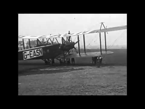Handley Page Type O WW1 bombers modified for passenger use
