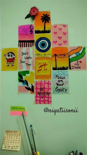 #Diy #asthetic posters 💕 for study table 📚📖#study #posters#trending#ytshorts #niyatiisonii#art