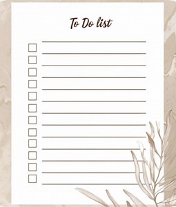 Aesthetic, Neutral-toned To-do List - Etsy Canada