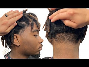 TEMP FADE ON DREADS BARBER TUTORIAL | LIVE TRAINING