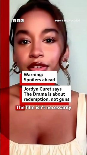 Jordyn Curet says The Drama is about redemption, not gun violence. #BBCNews