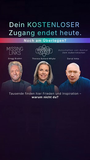 Schließe dich 800.000 Mitgliedern an, die mehr vom Leben wollen. 👉 2,500 Filme, Serien & Kurse (Bewusstsein, Heilung, Altes Wissen) 👉 Jederzeit & überall ansehen (Auf allen Geräten, werbefrei & offline) 👉 Exklusive Experten & Dokus (Die du sonst nirgends findest) 🌱 Inspiriere deinen Geist. Transformiere dein Leben | Wir sind Gaia