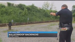 Watch KFVS12 test out our bulletproof backpack! https://guarddog-security.com/practical-bulletproof-backpacks | Guard Dog Security