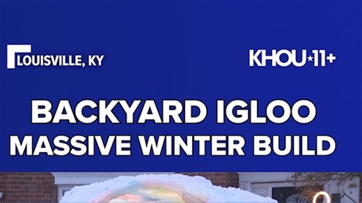 Backyard igloo built in five days
