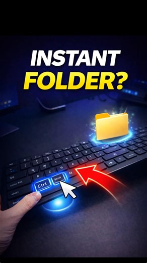 shortcut to create a folder #howto #windows #computertechnic #keyboardshortcuts