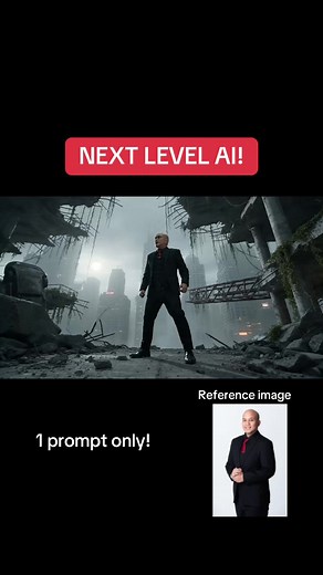 NEXT LEVEL AI CINEMATIC FIGHT SCENE! 1 prompt and 1 reference image only! #CapCut #fyp #aimaster #ai #videoediting
