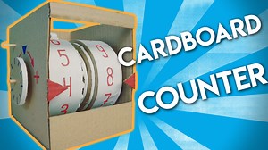 DIY Mechanical Cardboard Counter out of Cardboard that works and counts your score. In this video we are showing you how to do a mechanical counting machine using a very simple mechanism that you can make at home yourself. This counter consits of two rotors and counts up to 99 and backwards. All you need is some cardboard and patiense. Enjoy it! Thanks for watching. | EASEY PEASY CRAFT