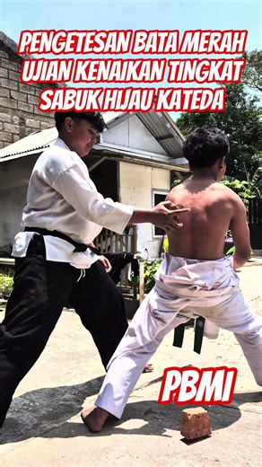 UJIAN SERENTAK PERNAFASAN ONE LOCK SYSTEM BATA MERAH TINGKAT SABUK HIJAU #kateda #martialarts