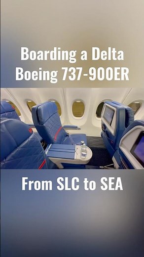 Boarding a Delta Boeing 737-900ER at Salt Lake City International airport