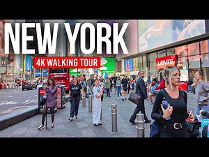 NEW YORK, USA 🇺🇸 Times Square – From Morning to Midnight | 4K Walking Tour