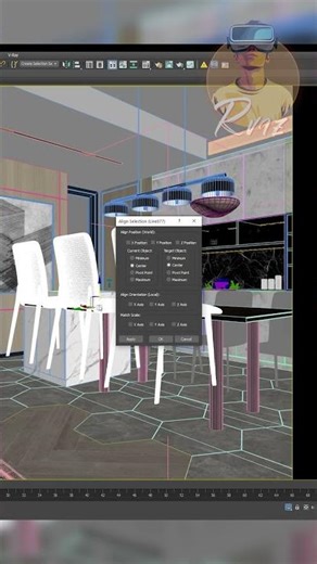 3ds Max Align Tool in 30 Seconds ⚡