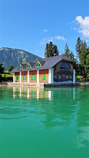 Unreal Places in Austria 🇦🇹 Wolfgangsee Looks Like a Dream #shorts #travel #mountains #nature