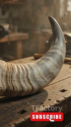 Inside the White Brahman Bull Horn Factory | How Luxury Products Are Made #factoryprocess #manufactr