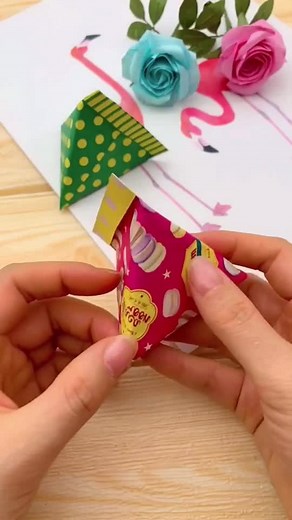 DIY Origami Candy Bags Tutorial