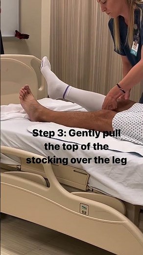 The fastest way to put on TED hose (a.k.a anti-embolism or compression stockings!)