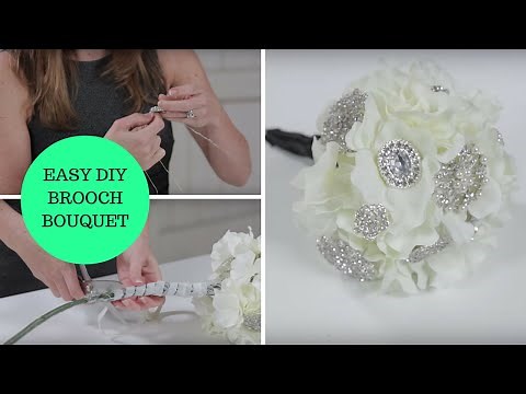 Easy DIY Brooch Bouquet a How-To Wedding Project