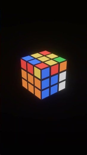A Rubik's cube that solves itself, animated in Rust with Bevy #shorts #rustlang #bevy #rubikscube