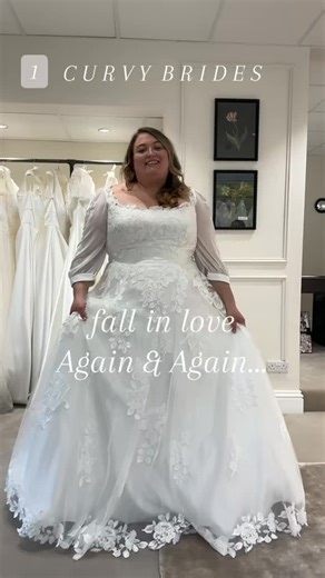 Our Brides come in nervous worried nothing will fit they tell us they’ve been dreading shopping for their wedding dress, as a plus size bride, it can be daunting but our brides soon have a different problem…which one to choose!!! #plussizeweddingdress #plussizebride #weddingdressshopping #plussizeuk