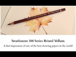 Strathmore 500 Series Bristol Vellum - A first impression