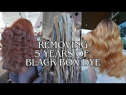 Black Box Dye to Blonde in one Appointment - Bleaching Garnier Box Dye Without Damage - Color Oops