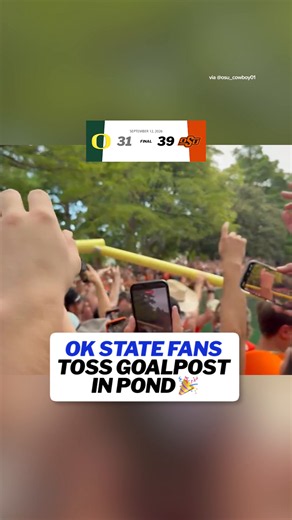Goalposts dunked in Stillwater Stream of General Videos
