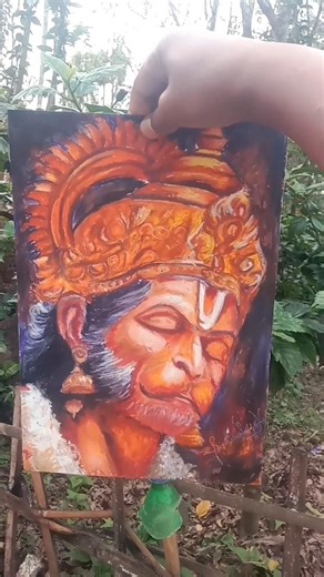Hanuman ji🚩. #hanumanji #bajrangbalistatus @enterdrawing #trend